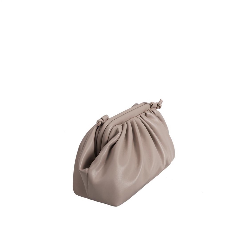 🔄 MONTERREY Nude Vegan Pouch Clutch Crossbody - Picture 8 of 9